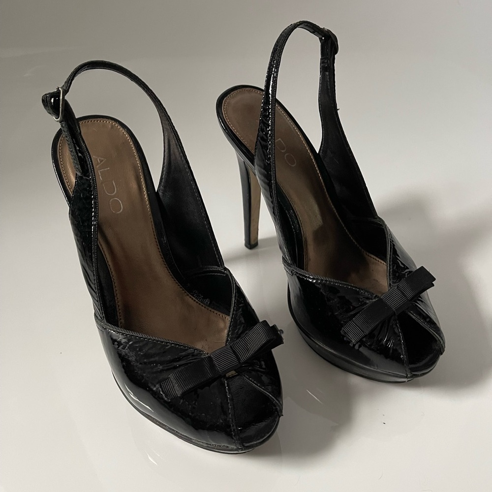 Aldo Peep Toe Platform Slingback